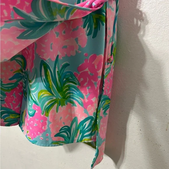 Lilly Pulitzer Pink and Blue Floral Dress - Picture 3 of 10